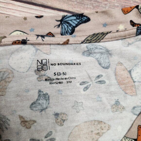 5/$15 Nobo Cottagecore Mushroom Butterfly Nature Shirt - Picture 3 of 6